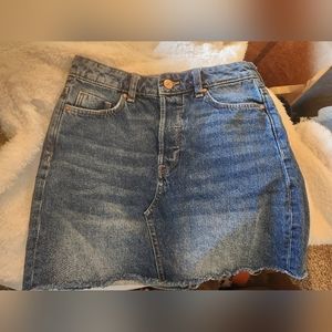 H & M Denim Skirt Size 2